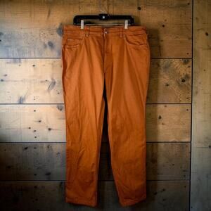 Duluth Trading Men's 40x36 Burnt Orange Flex Fire Hose Canvas Pants Relaxed Fit